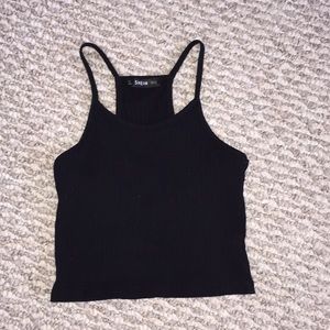 Black tank top/ crop top